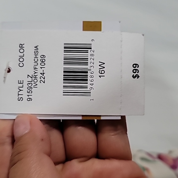 Danny & Nicole fully lined jumpsuit floral print Wide Leg - Picture 6 of 9